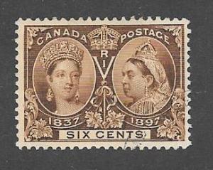 Canada  Scott #55  Used very light cancel  Scott CV $175.00