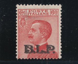 Italy Sc B15 MNH. 1922 60c carmine Victor Emanuel, B.L.P. overprint, Cert