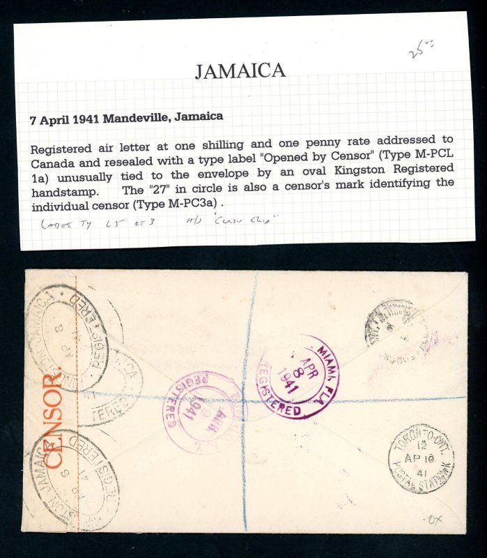 Jamaica 1941 Cover