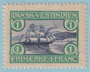 DANISH WEST INDIES 37 AFA 30x  MINT NEVER HINGED OG ** FRAMELINE VARIETY - AJY