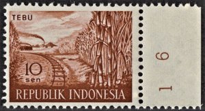 Indonesia 495 MNH VF/XF 10 Sen Tebu (Sugar Cane)