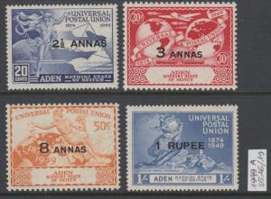 XG-W528 KATHIRI STATE OF SEIYUN - Upu, 1949 75Th Anniversary SG16/19 MNH Set