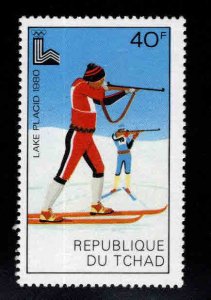 Chad TCHAD Scott 382 Used ski shooting stamp