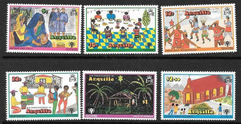 ANGUILLA SG338/43 1979 YEAR OF THE CHILD  MNH