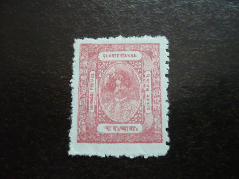 Stamps-India Feudatory State Barwani-Scott# 14-Mint Hinged Part Set of 1 Stamp