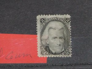 US SCOTT# 73, UNUSED, PARTIAL GUM (INK SMEAR UPPER LEFT)