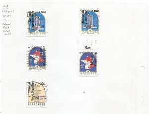 SOUTH AFRICA REPUBLIC - 1988 - Flood Relief - Perf 5 Used Stamps - Light Hinged