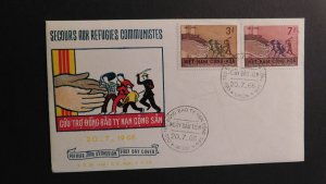 1966 Vietnam FDC First Day Cover Saigon Relief for Communist Refugees