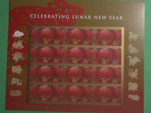 UNITED STATES STAMP:2008- LUNAR NEW YEAR OF THE RAT- MINT NOT HING FULL  SHEET