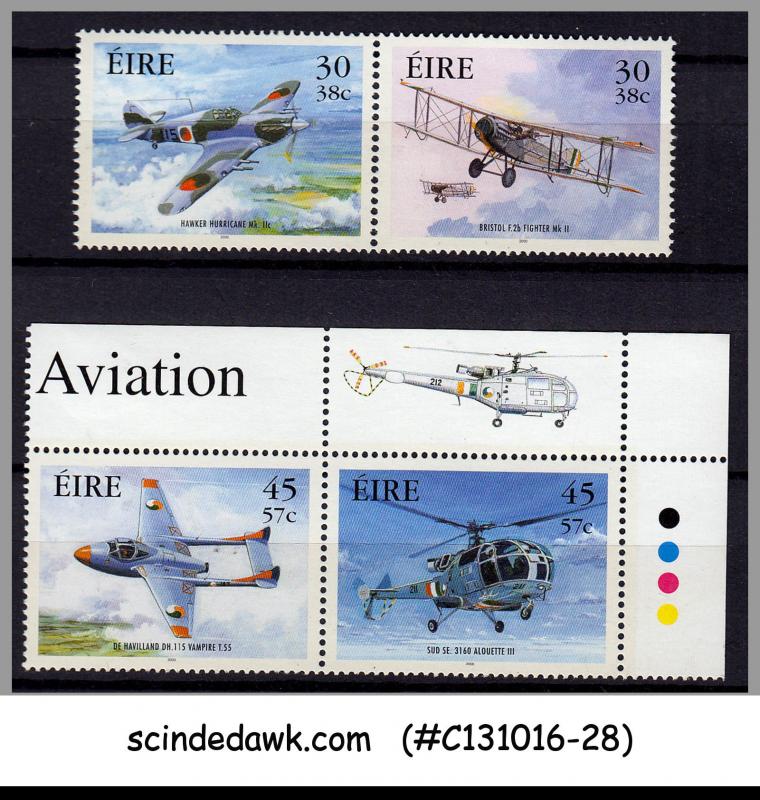 IRELAND - 2000 MILITARY AVIATION - 4V - MINT NH