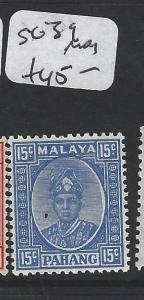 MALAYA PAHANG  (P1705B)  15C SULTAN SG 39       MOG 