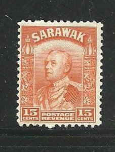 Album Treasures Sarawak Scott # 123 15c Mr. Charles Vyner Brooke Mint-