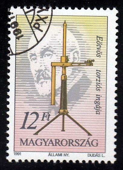 Hungary #3277 Lorand Eotvos issued 1991.