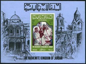 HERRICKSTAMP JORDAN Sc.# 531N 1966 Stations of the Cross Scarce S/S NH