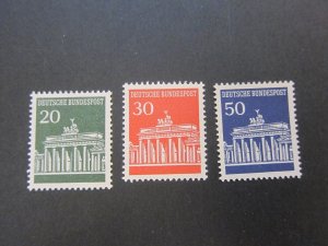 Germany 1966 Sc 953-55 set MNH