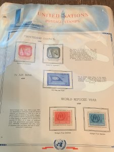 UNITED NATIONS MINT COLLECTION ON ALBUM PAGES