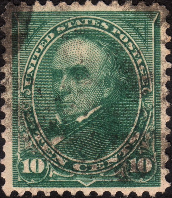 1895, US 10c, Daniel Webster, Used, Sc 273