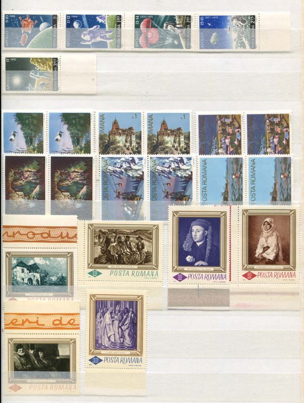 Romania Collection MNH CV$900.00 1930s-1980s on Stock Pages