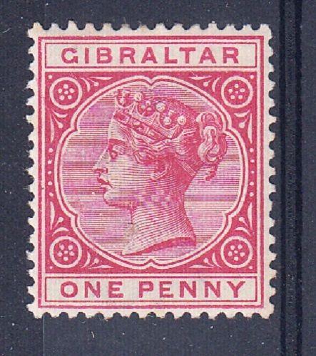 Gibraltar Scott 10 mint hinged VF (Catalog Value $50.00)