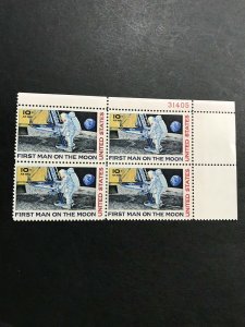 SCOTT#C76 10-cent US AIRMAIL First Man On The Moon PLATE BLOCK of 4 - MNH