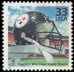 #3189e 33c The 1970's Steeler's Win 4 Super Bowls 1999 Used