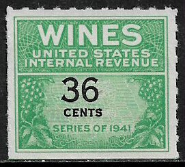 United States #RE135 MNH Wine Stamp