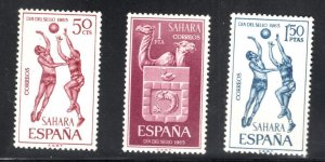 Spanish Sahara Scott 163-165 MH* stamp set