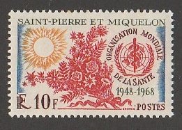 ST PIERRE & MIQUELON #377 MINT NEVER HINGED COMPLETE