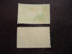 Stamps - Cuba - Scott# C34-C35 - Mint Hinged Set of 2 Air Mail Stamps