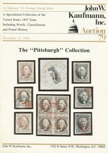 Pittsburgh Collection of U.S. 1847, J.W. Kaufmann, Sale #79, Nov. 19, 1981