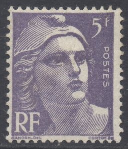 France Scott 650 - SG1004b, 1951 Marianne 5f MH*