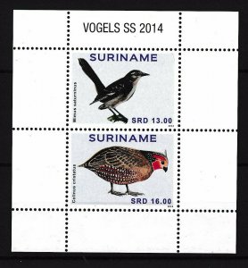 [SU2084] Suriname Surinam 2014 Birds Souvenir Sheet MNH