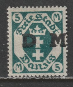 1922 Danzig - Sc O31 - MH VF - 1 single - Overprinted