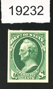 MOMEN: US STAMPS # O65P4 PROOF ON CARD  LOT #19232