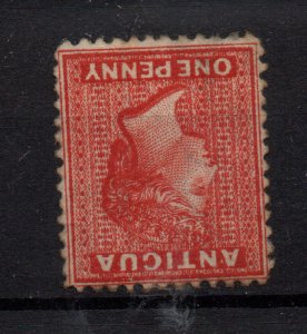 Antigua 1872 1d scarlet SG114W Inverted WMK mint MH WS36213