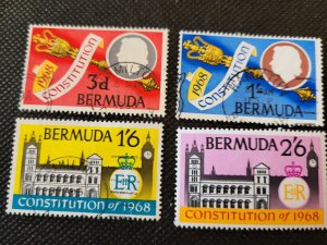 Bermuda, Constitution set of 4 issues SCV$1.05