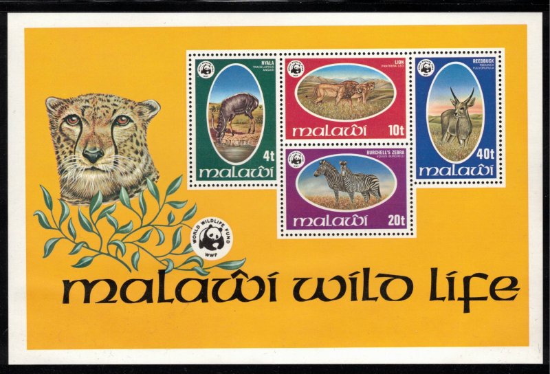 MALAWI 1978 Animals/ WWF; Scott 319-22, 322a; MNH