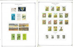 South Africa 1941-1995 M & U Hinged on Scott International Pages Thru 1999