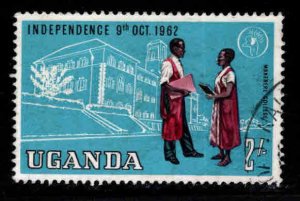 Uganda   Scott 91 Used Makereere College stamp