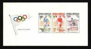 Dominican Republic 1957 Air Olympic Sheets Mint Light Hinge - Z17593