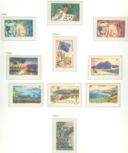 French Polynesia #207-216 Mint (NH) Single (Complete Set) (Art) (Flowers)