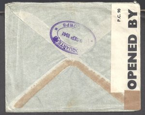 Canada MILITARY WWII OPENED BY EXAMINER FPO 452 1st CORPS HQs SEP 9 1941 BS27089