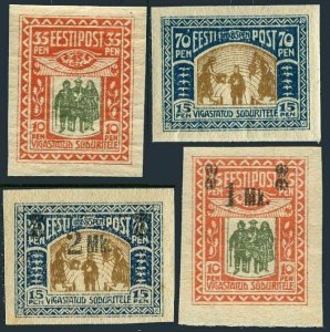 Estonia B1-B4,MNH.Michel 21-24. Assisting wounded soldier,aid & surcharged,1920.