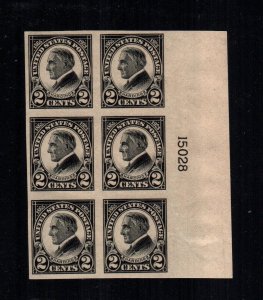 US 611 plate block MNH cat $90.00