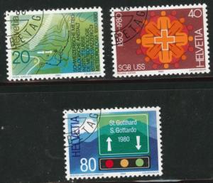 Switzerland Scott 691-693 MNH** precancel 1980 set