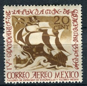 MEXICO; 1940 early Campeche Airmail issue Mint hinged 20c. value