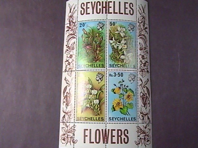 SEYCHELLES # 280-283a-MINT NEVER/HINGED---COMPLETE SET + SOUVENIR SHEET----1970