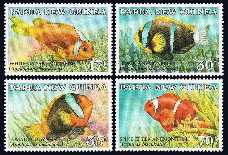 Papua New Guinea MNH 659-62 Fish 1987
