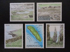 Faroe Islands #161-65 Mint Hinged  - WDWPhilatelic - 10/23