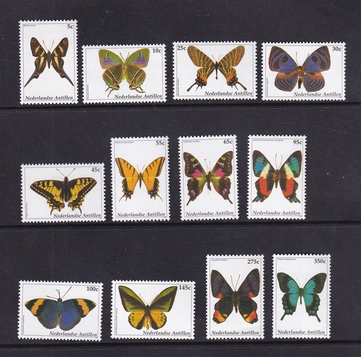 Netherlands Antilles #1005a-l  MNH  2003  butterflies